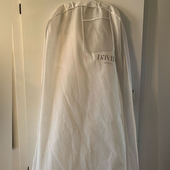 David’s Bridal Illusion Lace Tank Wedding Dress With Tulle Skirt 18w 9wg3711 - Picture 9 of 12